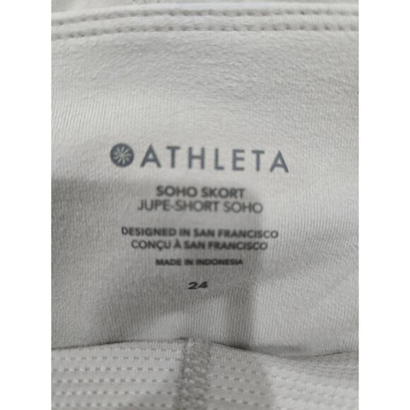 NWT Athleta Soho Skort Jupe Short mini Bone Beige Plus Size 24 active - Picture 10 of 10